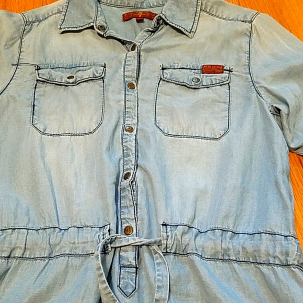 7FAM Denim Tencel Dress - Picture 3 of 4